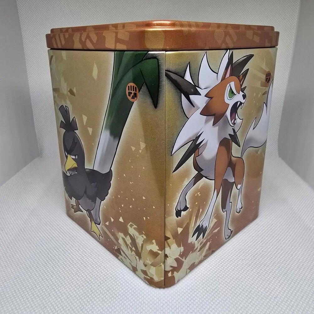 Pokemon Stacking Tin sirfetch'd lycanroc Empty